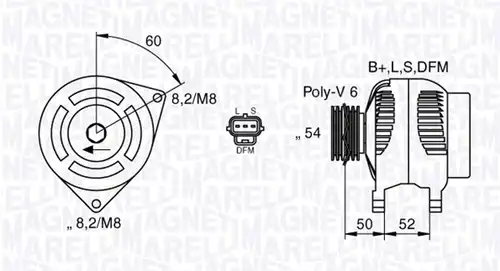 генератор MAGNETI MARELLI 063377419010