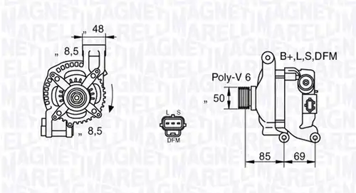 генератор MAGNETI MARELLI 063377420010