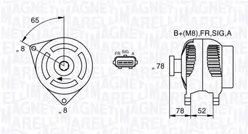 генератор MAGNETI MARELLI 063377421010