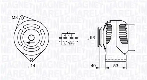 генератор MAGNETI MARELLI 063377427010