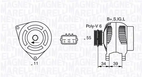 генератор MAGNETI MARELLI 063377430010