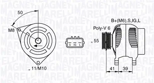 генератор MAGNETI MARELLI 063377431010