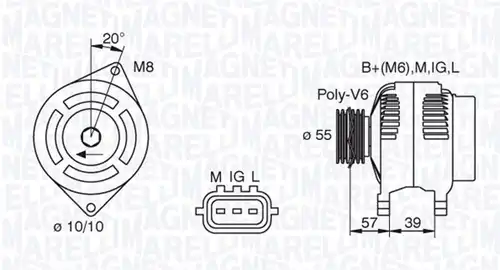 генератор MAGNETI MARELLI 063377439010