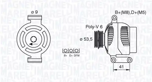 генератор MAGNETI MARELLI 063377495010