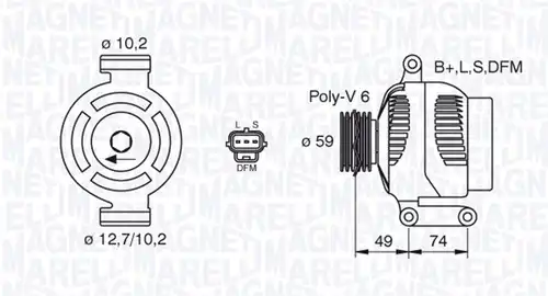генератор MAGNETI MARELLI 063380004010