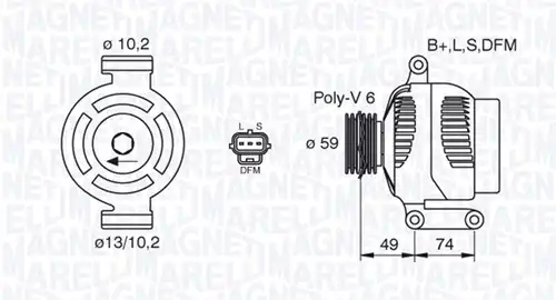 генератор MAGNETI MARELLI 063380005010