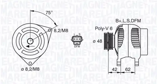 генератор MAGNETI MARELLI 063380008010