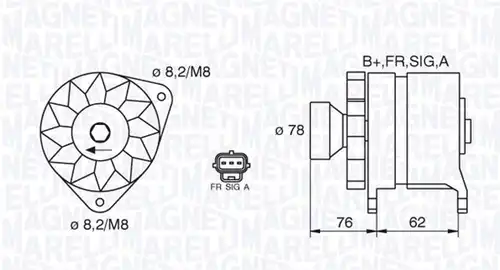 генератор MAGNETI MARELLI 063380010010