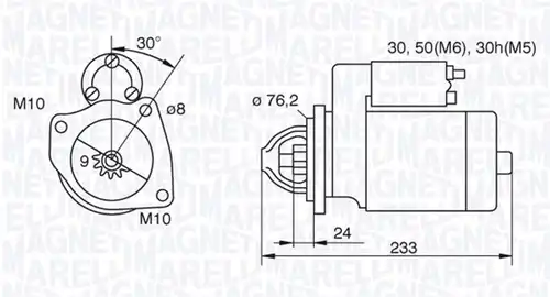 стартер MAGNETI MARELLI 063521074420