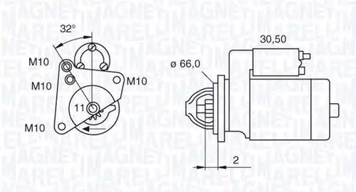 стартер MAGNETI MARELLI 063521081800