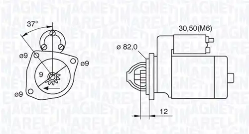 стартер MAGNETI MARELLI 063521082040