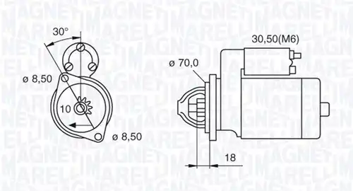 стартер MAGNETI MARELLI 063521082170