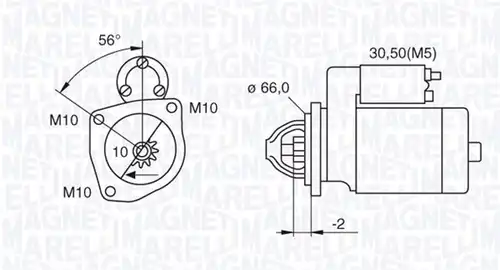 стартер MAGNETI MARELLI 063521084000