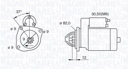стартер MAGNETI MARELLI 063521092680