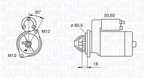 стартер MAGNETI MARELLI 063521101060