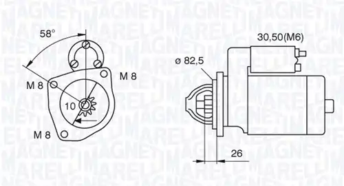 стартер MAGNETI MARELLI 063521101250
