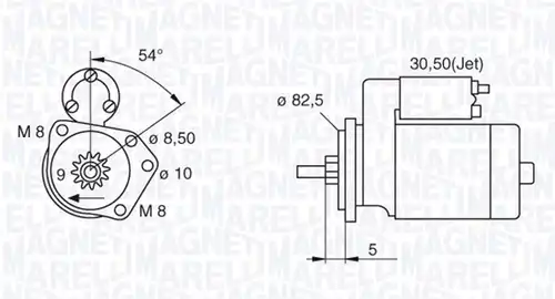 стартер MAGNETI MARELLI 063521120440