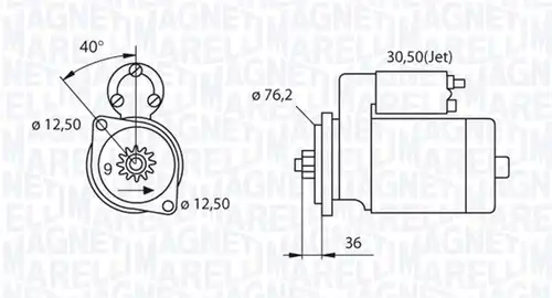стартер MAGNETI MARELLI 063521210280