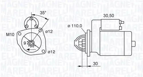 стартер MAGNETI MARELLI 063522187740