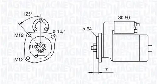 стартер MAGNETI MARELLI 063522615010