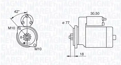 стартер MAGNETI MARELLI 063522626010