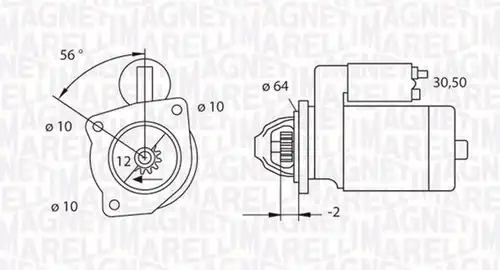 стартер MAGNETI MARELLI 063523622010