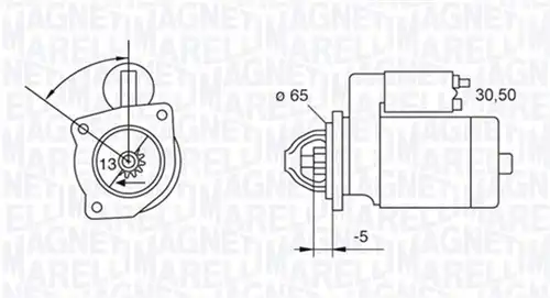 стартер MAGNETI MARELLI 063523623010