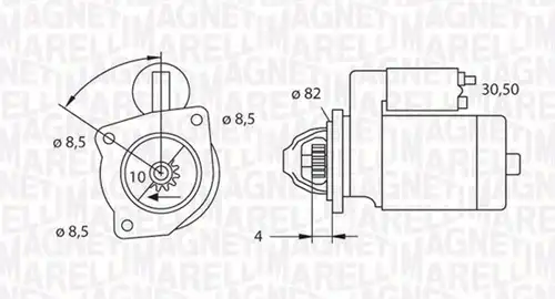 стартер MAGNETI MARELLI 063523625010
