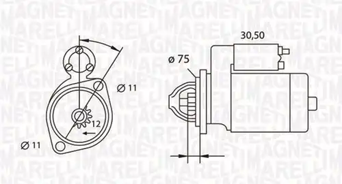 стартер MAGNETI MARELLI 063523627010