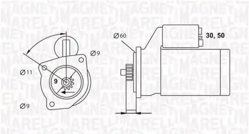 стартер MAGNETI MARELLI 063523628010