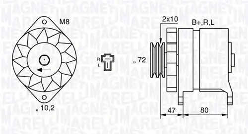 генератор MAGNETI MARELLI 063532621010