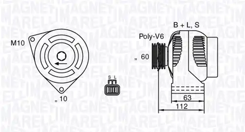генератор MAGNETI MARELLI 063532622010