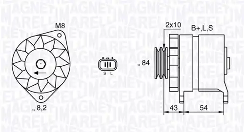 генератор MAGNETI MARELLI 063532625010