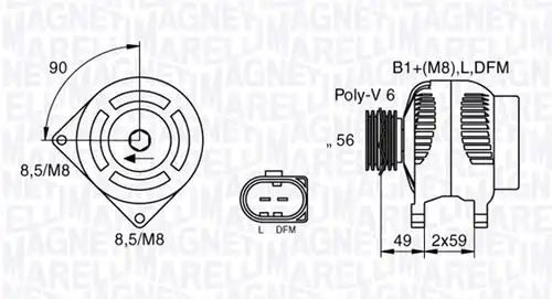 генератор MAGNETI MARELLI 063533250010