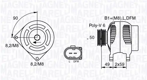 генератор MAGNETI MARELLI 063533250130
