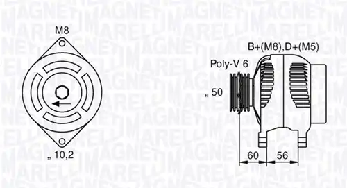 генератор MAGNETI MARELLI 063533479010