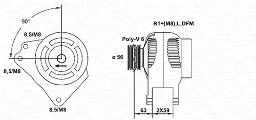 генератор MAGNETI MARELLI 063533489010