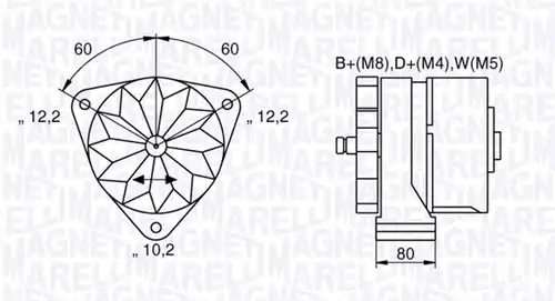 генератор MAGNETI MARELLI 063534699820