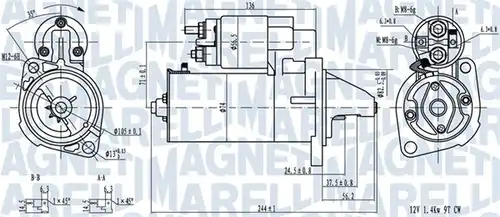 стартер MAGNETI MARELLI 063720282010