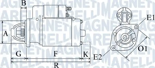 стартер MAGNETI MARELLI 063720349010