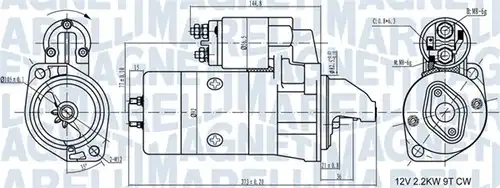 стартер MAGNETI MARELLI 063720350010