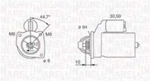 стартер MAGNETI MARELLI 063720371010
