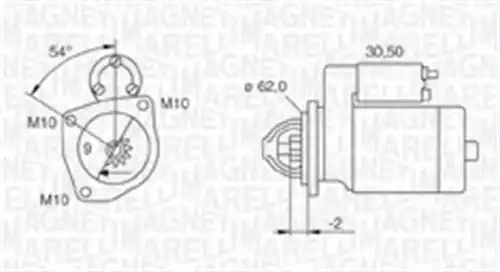 стартер MAGNETI MARELLI 063720566010