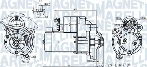стартер MAGNETI MARELLI 063720581010