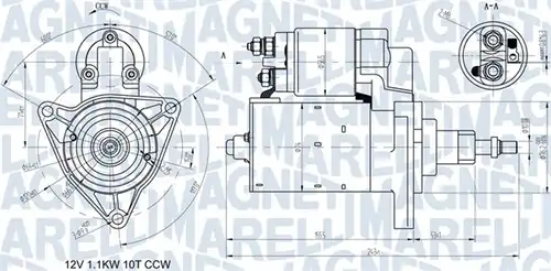 стартер MAGNETI MARELLI 063720597010
