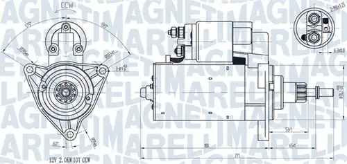 стартер MAGNETI MARELLI 063720598010