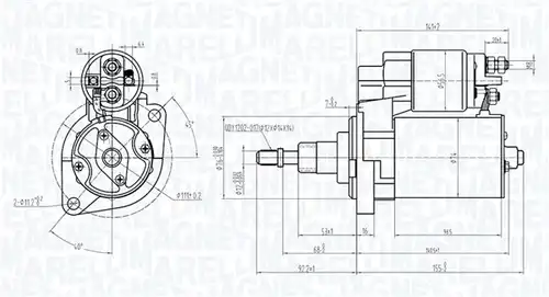 стартер MAGNETI MARELLI 063720601010