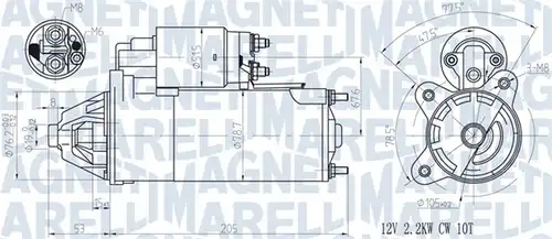 стартер MAGNETI MARELLI 063720613010