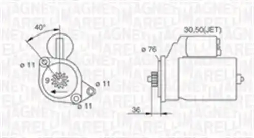 стартер MAGNETI MARELLI 063720618010