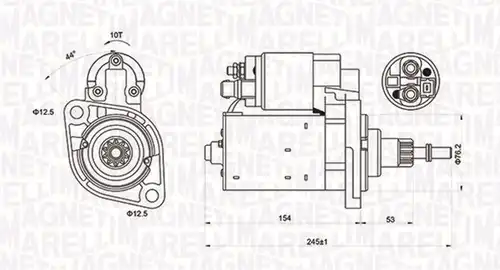 стартер MAGNETI MARELLI 063720619010